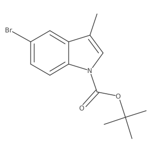 Tert-butyl 5-bromo-3-methyl-1h-indole-1-carboxylate结构式