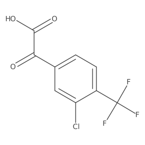 2-[3-Chloro-4-(trifluoromethyl)phenyl]-2-oxoacetic acid结构式