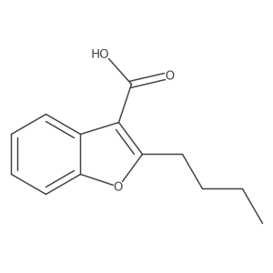 2-Butyl-benzofuran-3-carboxylic acid Structure