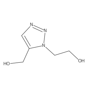 2-(5-(Hydroxymethyl)-1H-1,2,3-triazol-1-yl)ethanol结构式
