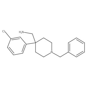(1-Benzyl-4-(3-chlorophenyl)piperidin-4-yl)methanamine结构式