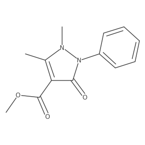 methyl 1,5-dimethyl-3-oxo-2-phenyl-2,3-dihydro-1H-pyrazole-4-carboxylate Structure