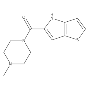 (4-methylpiperazin-1-yl)(4H-thieno[3,2-b]pyrrol-5-yl)methanone结构式