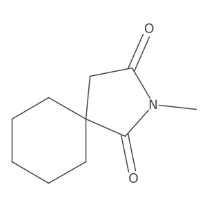 2-Methyl-2-azaspiro[4.5]decane-1,3-dione结构式