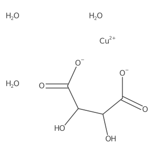 (OC-6-33)-Triaqua[(2R,3R)-2-(hydroxy-kappaO)-3-hydroxybutanedioato(2-)-kappaO1,kappaO4]copper结构式