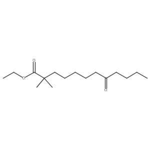 2,2-Dimethyl-8-oxododecanoic acid ethyl ester Structure