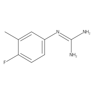 1-(4-Fluoro-3-methylphenyl)guanidine结构式