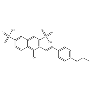 3-((4-Ethoxyphenyl)diazenyl)-4-hydroxy-2,7-naphthalenedisulfonic acid Structure