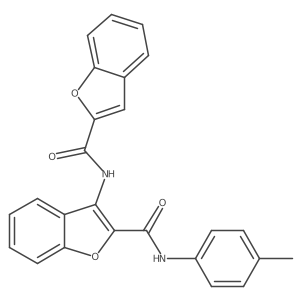 3-(benzofuran-2-carboxamido)-N-(p-tolyl)benzofuran-2-carboxamide Structure