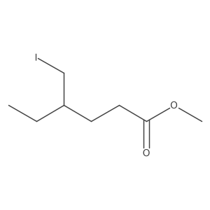 Methyl 4-(iodomethyl)hexanoate Structure