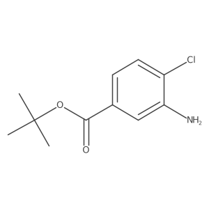 Tert-butyl 3-amino-4-chlorobenzoate结构式
