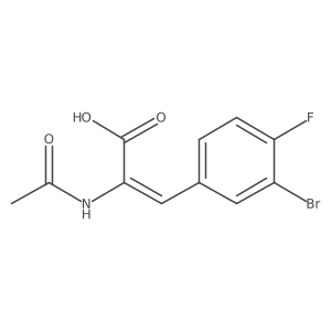 2-Acetylamino-3-(3-bromo-4-fluoro-phenyl)-acrylic acid Structure