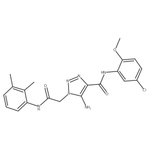 5-amino-N-(5-chloro-2-methoxyphenyl)-1-{[(2,3-dimethylphenyl)carbamoyl]methyl}-1H-1,2,3-triazole-4-carboxamide Structure