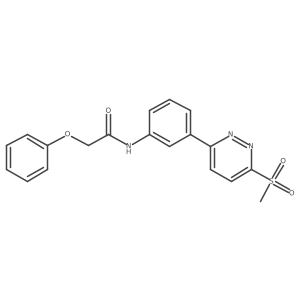 N-(3-(6-(methylsulfonyl)pyridazin-3-yl)phenyl)-2-phenoxyacetamide结构式