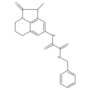 N1-benzyl-N2-(1-methyl-2-oxo-2,4,5,6-tetrahydro-1H-pyrrolo[3,2,1-ij]quinolin-8-yl)oxalamide结构式