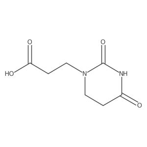 3-(2,4-Dioxo-1,3-diazinan-1-yl)propanoic acid结构式