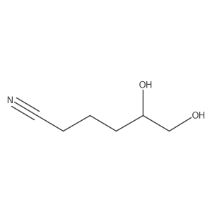 (5S)-5,6-dihydroxyhexanenitrile Structure