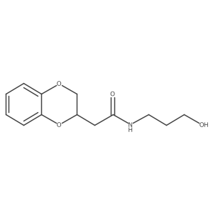 2,3-Dihydro-N-(3-hydroxypropyl)-1,4-benzodioxin-2-acetamide结构式