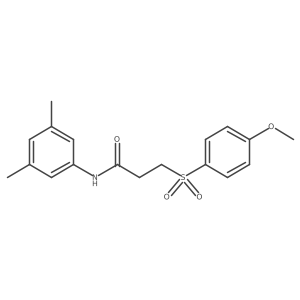 N-(3,5-dimethylphenyl)-3-((4-methoxyphenyl)sulfonyl)propanamide Structure