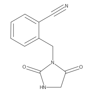 2-[(2,5-Dioxoimidazolidin-1-yl)methyl]benzonitrile结构式