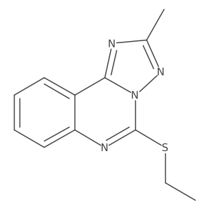 5-(Ethylthio)-2-methyl-[1,2,4]triazolo[1,5-c]quinazoline结构式