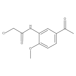 N-(5-acetyl-2-methoxyphenyl)-2-chloroacetamide结构式