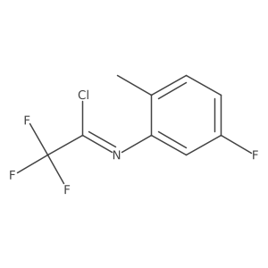 2,2,2-Trifluoro-N-(5-fluoro-2-methylphenyl)acetimidoyl Chloride Structure