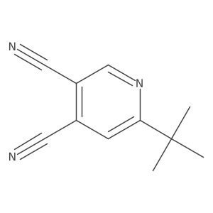 6-Tert-butylpyridine-3,4-dicarbonitrile Structure