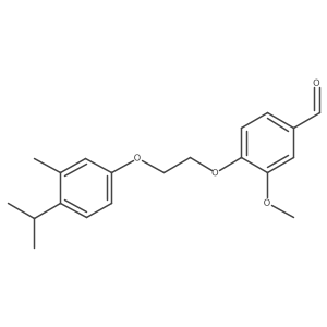 3-Methoxy-4-[2-[3-methyl-4-(1-methylethyl)phenoxy]ethoxy]benzaldehyde结构式