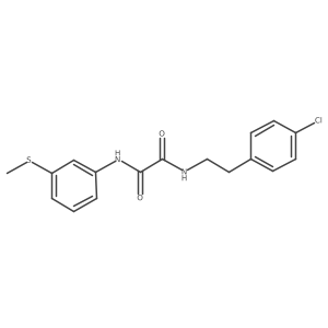 N1-(4-chlorophenethyl)-N2-(3-(methylthio)phenyl)oxalamide Structure