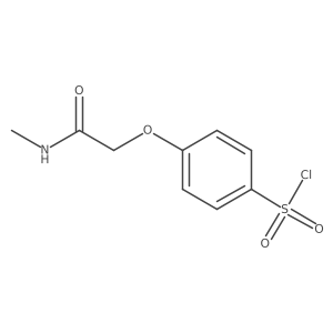 4-Methylcarbamoylmethoxy-benzenesulfonyl chloride Structure