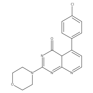 5-(4-chlorophenyl)-2-morpholin-4-yl-4aH-pyrido[2,3-d]pyrimidin-4-one Structure