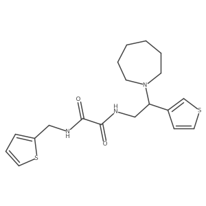 N1-(2-(azepan-1-yl)-2-(thiophen-3-yl)ethyl)-N2-(thiophen-2-ylmethyl)oxalamide Structure