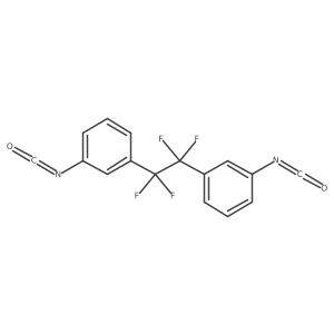 3,3'-(Tetrafluoroethane-1,2-diyl)bisphenyl diisocyanate结构式