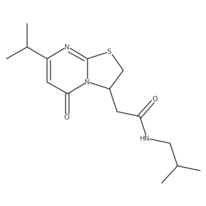 N-isobutyl-2-(7-isopropyl-5-oxo-3,5-dihydro-2H-thiazolo[3,2-a]pyrimidin-3-yl)acetamide Structure