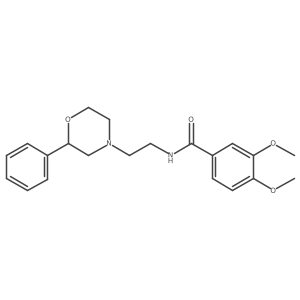 3,4-dimethoxy-N-(2-(2-phenylmorpholino)ethyl)benzamide结构式
