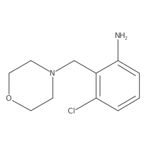 3-Chloro-2-(4-morpholinylmethyl)benzenamine结构式