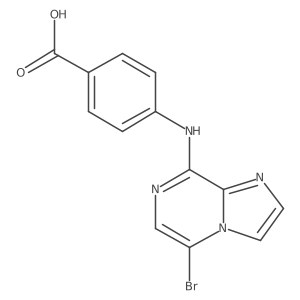 4-(5-Bromoimidazo[1,2-a]pyrazin-8-ylamino) benzoic acid Structure