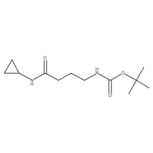 Tert-butyl N-[3-(cyclopropylcarbamoyl)propyl]carbamate Structure