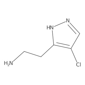 4-Chloro-1H-pyrazole-3-ethanamine结构式