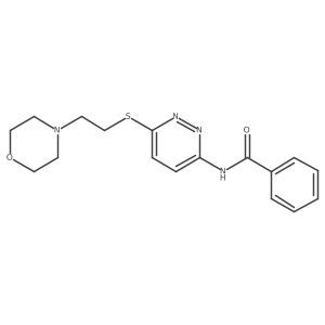 N-(6-((2-morpholinoethyl)thio)pyridazin-3-yl)benzamide Structure