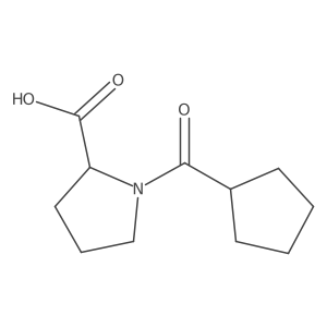 1-(cyclopentylcarbonyl)-L-proline Structure