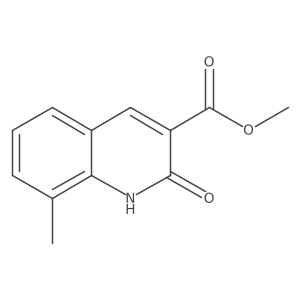 Methyl 8-methyl-2-oxo-1,2-dihydroquinoline-3-carboxylate结构式