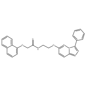 2-(naphthalen-1-yloxy)-N-(2-((3-phenyl-[1,2,4]triazolo[4,3-b]pyridazin-6-yl)oxy)ethyl)acetamide结构式