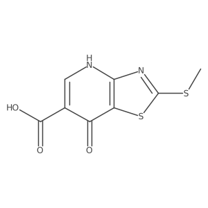 Thiazolo[4,5-b]pyridine-6-carboxylic acid,7-hydroxy-2-(methylthio)-结构式
