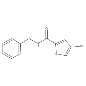 N-benzyl-4-bromothiophene-2-carboxamide结构式
