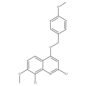 2,8-Dichloro-7-methoxy-4-(4-methoxy-benzyloxy)-quinoline Structure