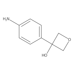 3-(4-Aminophenyl)oxetan-3-ol结构式