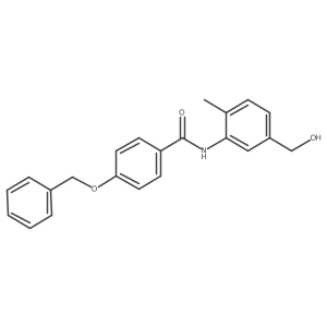 4-(benzyloxy)-N-(5-(hydroxymethyl)-2-methylphenyl)benzamide结构式