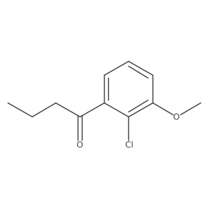 1-(2-Chloro-3-methoxyphenyl)-1-butanone结构式